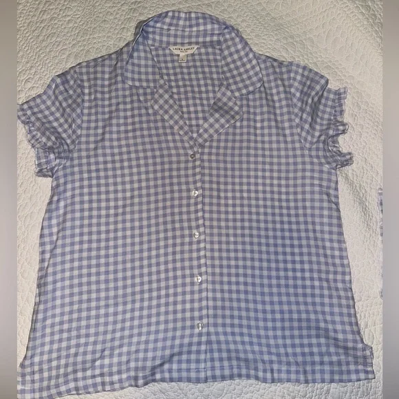 Laura Ashley checkered PJ set - Picture 2 of 5